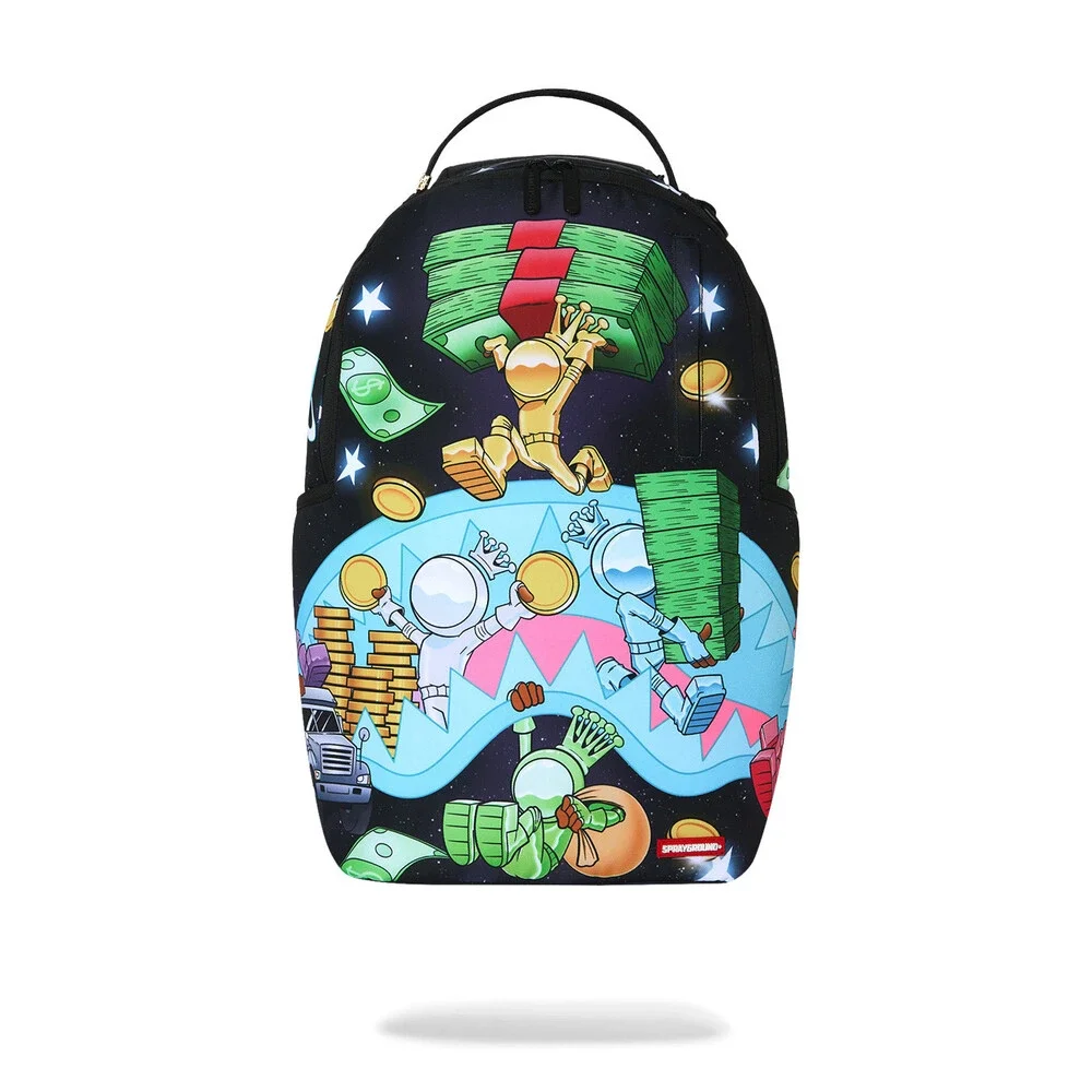 Sprayground Astro Crew Backpack Unisex Multi Space Stacks Shoulder Strap SPR316